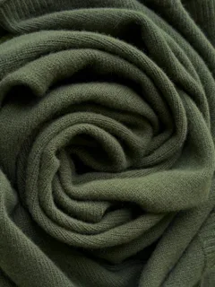 Dark Olive · Merino-Cashmere Wrap — photo 8